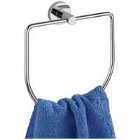 Wenko Powerlock handdoekring 18x5x16.5cm chroom Chroom