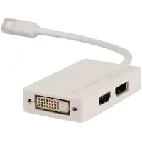 Valueline Vlmp37460w0.20 Mini Displayport Multi Adapter Mdp - Dvi + Dp + Hdmi 0,20 M Wit