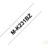 Brother MK-231B labelprinter-tape Zwart op wit M (MK-231B) - 2 stuks