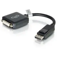 C2G DisplayPort to DVI-D Adapter Converter - Single Link DVI-D Video Adapter M/F - Black - Adaptateur vidéo - DisplayPort (M) pour DVI-D (F) - 20 cm - verrouillé - noir