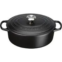 Le Creuset Ovale Braadpan 31 cm Mat Zwart