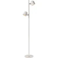 Lucide SKANSKA - Vloerlamp - LED 3 StepDim - 2x5W 3000K - Wit
