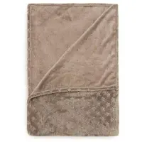 Heckett & Lane Zain - Fleece plaid - 150x200 cm - Fleece polyester - Antraciet