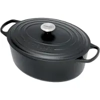 Le Creuset Ovale Stoof-/Braadpan 33 cm Zwart