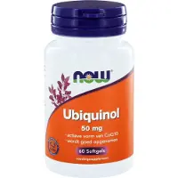 Now Foods - Ubiquinol COQH-CF - 50 mg per Capsule - 60 Capsules