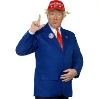 Smiffys President Donald Trump Kostuum Heren - Maat XL