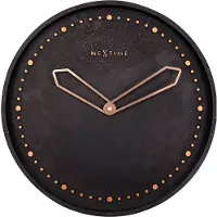 Nextime - 3197ZW - Wandklok - 35cm - zwart - Cross