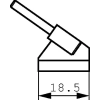 Weller Desoldeerpunt | | WTA 4 (18.5 x 0.5 mm, 45°, Beitelvormig)