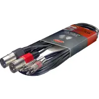 Stagg STC3CMXM RCA Mannelijk - XLR Mannelijk Dubbele Kabel - 3m