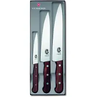 Victorinox Wood Messenset 3-delig Roestvrij staal-esdoorn