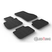 GledRing Rubbermatten BMW X1 F48 2015- (T profiel 4-delig + montageclips) voor o.a. BMW