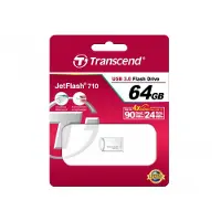 Transcend 64GB JetFlash 710, Silver Plating