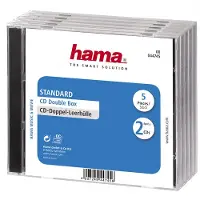 Hama Cd Double Jewel Case Standard, Pack Of 5