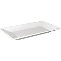 Olympia Witte Serveer Schaal Rechthoekig 25x15cm | 4 stuks