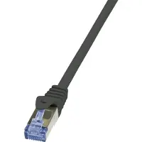Logilink Patchkabel, Kat. 6A, S/FTP, 30,0 m, schwarz