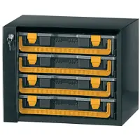 Little Jumbo 201400 Kofferkast met onderdelenkoffers | 4x 203600 - 201400
