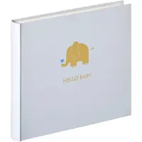 Walther design Baby Animal blauw 25x28 50 witte pagina's olifant