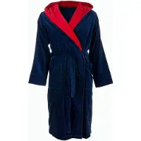 Badrock Blauwe badjas met capuchon M/L