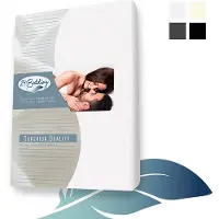 24-Bedding Duopak - 2 stuks!! - 24-Bedding Boxspring hoeslaken Jersey 80 x 200 cm Wit