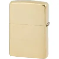 Zippo Classic 204-000243, Brushed Solid Brass, aansteker