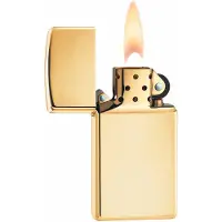 Zippo Aansteker Slim High Polish Brass