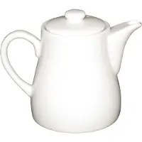 Olympia Witte porselein theepot 50 cl (stuks 4)