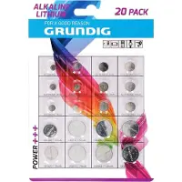 Grundig batterijen knoopcel alkaline/lithium 20 stuks