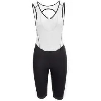 Agu Iso - Fietsbroek met Bretels - Dames - Zwart