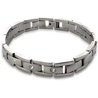Montebello Armband Bente - Heren - 316L Staal - Zirkonia - 12 mm - 22 cm