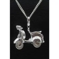 MOOYE ® - Collectie Zilveren Scooter groot hanger n bedel