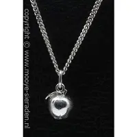 MOOYE ® - Collectie Zilveren Appel ketting hanger