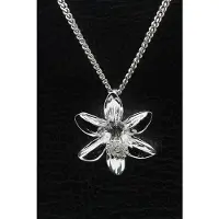 MOOYE ® - Collectie Zilveren Narcis ketting hanger