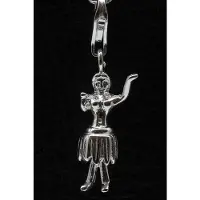 MOOYE ® - Collectie Zilveren Hawaii danseres hanger n bedel
