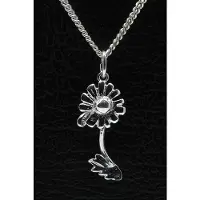 MOOYE ® - Collectie Zilveren Margriet ketting hanger