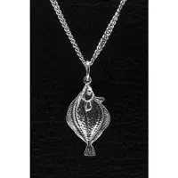 MOOYE ® - Collectie Zilveren Schol - Tong ketting hanger