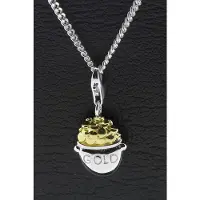 MOOYE ® - Collectie Zilveren Pot met goudkleurig hanger n bedel