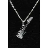 MOOYE ® - Collectie Zilveren Gitaar ketting hanger - electrisch