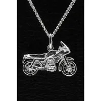 MOOYE ® - Collectie Zilveren Motor ketting hanger - 7
