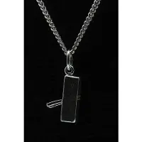 MOOYE ® - Collectie Zilveren Blokschaaf ketting hanger