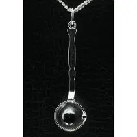 MOOYE ® - Collectie Zilveren Soeplepel ketting hanger