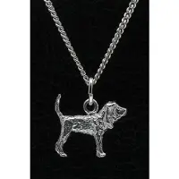 MOOYE ® - Collectie Zilveren Bloedhond ketting hanger - klein