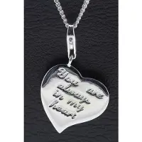 MOOYE ® - Collectie Zilveren Hart met tekst You are always in my heart hanger n bedel
