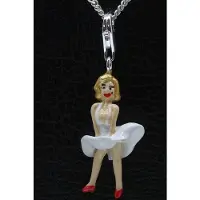 MOOYE ® - Collectie Zilveren Marilyn Monroe hanger n bedel