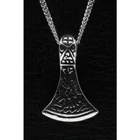 MOOYE ® - Collectie Zilveren Saksische bijl ketting hanger - middel
