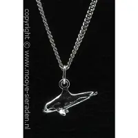 MOOYE ® - Collectie Zilveren Orka ketting hanger