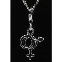 MOOYE ® - Collectie Zilveren Man en vrouw teken hanger n bedel