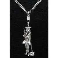 MOOYE ® - Collectie Zilveren Vrouw met hond hanger n bedel