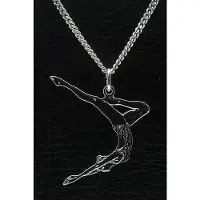 MOOYE ® - Collectie Zilveren Kunstzwemster ketting hanger