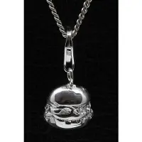 MOOYE ® - Collectie Zilveren Hamburger hanger n bedel