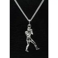 MOOYE ® - Collectie Zilveren Bokser ketting hanger - groot